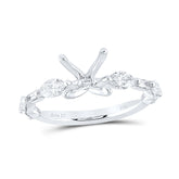 3/4CTW-DIA ANA M 1 1/2CT-CRD SEMI-MOUNT SINGLE HALO ENG. RING